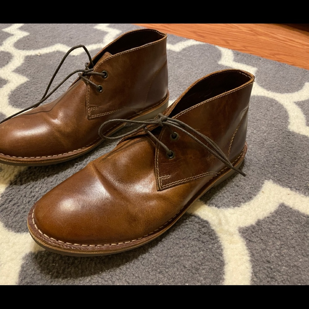 Brown Leather Chukka Boots